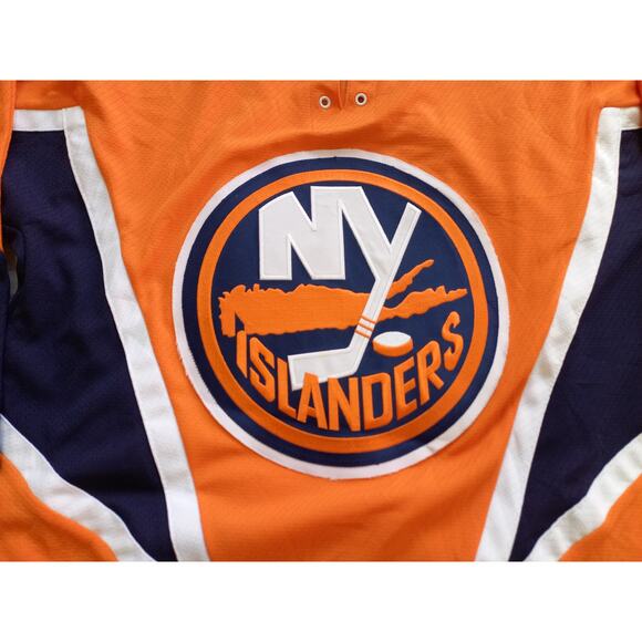 New York Islanders 2000s CCM orange Crush Alt 3rd jersey S NHL hockey vintage - Picture 8 of 9